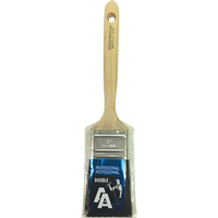 Straight Sash Paint Brush, Bristle, Wood Handle, 2" Width Action Paper