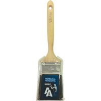 Straight Sash Paint Brush, Bristle, Wood Handle, 2-1/2" Width Action Paper