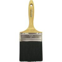 Straight Wall Paint Brush, Bristle, Wood Handle, 4" Width Action Paper