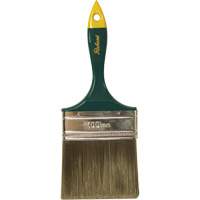 Premier Series Paint Brush, Polyester, Plastic Handle, 4" Width Action Paper