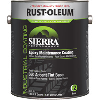 Rev&ecirc;tement dentretien &eacute;poxydique &agrave; base deau Sierra Performance S60 Base pour accents, Gallon, Base &agrave; teinter Action Paper