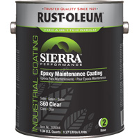 Rev&ecirc;tement dentretien &eacute;poxydique &agrave; base deau Sierra S60 Partie 2 Couche de fond, Gallon, Transparent Action Paper