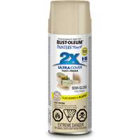 Painter's Touch&reg; Ultra Cover Paint, Ivory Bisque White, Semi-Gloss, Aerosol Can Action Paper