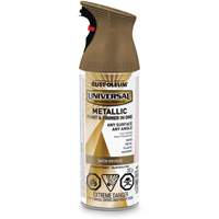 Universal&reg; Spray Paint, Bronze, Metallic/Satin, Aerosol Can Action Paper
