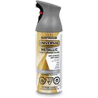 Universal&reg; Spray Paint, Antique Nickel Grey, Flat/Metallic, Aerosol Can Action Paper