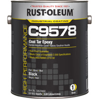 Composant de base pour rev&ecirc;tement &eacute;poxydique &agrave; base de goudron de houille et &agrave; haute teneur en solides du syst&egrave;me C9578, Noir, Gallon Action Paper