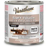Rev&ecirc;tement &agrave; fini diamant pour bois Varathane, 236 ml, Transparent, Mat Action Paper
