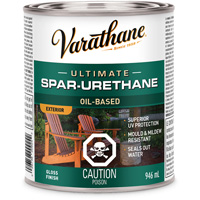 Rev&ecirc;tement &agrave; fini diamant pour bois Varathane, 946 ml, Transparent, Brillant Action Paper