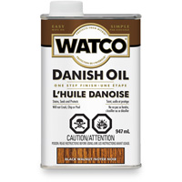 Huile danoise Watco, 947 ml, Noyer noir, Transparent Action Paper