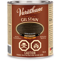 Teinture en gel de qualit&eacute; sup&eacute;rieure Varathane, 946 ml, Espresso Action Paper