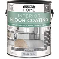 Couche de fond pour syst&egrave;me de rev&ecirc;tement de plancher int&eacute;rieur &agrave; la maison, 3,78 L, &agrave; l'eau, Tr&egrave;s mat, Gris Action Paper