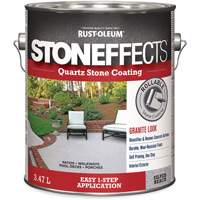 Rev&ecirc;tement &agrave; base de pierre de quartz Stoneffects, 3,78 L, &agrave; l'eau, Textur&eacute;, Gris Action Paper