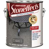 Rev&ecirc;tement de b&eacute;ton d&eacute;coratif Stoneffects, 3,4 L, &agrave; solvants, Textur&eacute;, Gris Action Paper