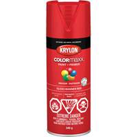 Appr&ecirc;t + peinture COLORmaxx, Rouge banni&egrave;re, Brillant, 12 oz, Canette a&eacute;rosol Action Paper