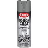 Tough Coat&reg; Advanced Paint with Rust Barrier Technology, Grey Primer, Ultra-Flat, 425 g, Aerosol Can Action Paper