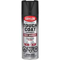 Tough Coat&reg; Advanced Paint with Rust Barrier Technology, Black, Semi-Gloss, 425 g, Aerosol Can Action Paper