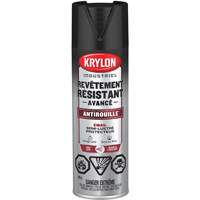 Tough Coat&reg; Advanced Paint with Rust Barrier Technology, Black, Semi-Gloss, 425 g, Aerosol Can Action Paper