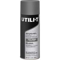 UTILI-T General Purpose Enamel Spray Paint, Grey Primer, 10 oz./283 g, Aerosol Can Action Paper