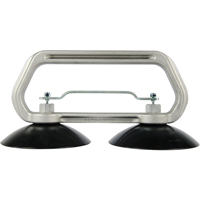 Vacuum Cups - Heavy-Duty Double Cup, 75 lbs. Capacity, 5", Pull-bar, 10" Handle Length Action Paper