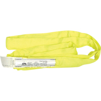 &eacute;lingue ronde en polyester pour &eacute;lingueur, Jaune, 1" la x 12' lo, 9000 lb Charge verticale Action Paper