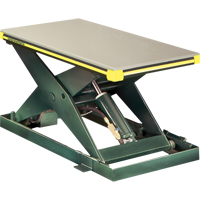 Hydraulic Backsaver Scissor Lift Table, Steel, 24" W x 48" L, 2000 lbs. Capacity Action Paper