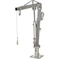 Winch Operated Truck Jib Crane, 1000 lbs. (0.5 tons) Capacity, 97" Max. Clearance LU497 | Action Paper