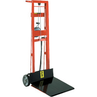 Empileur &agrave; plateforme, M&eacute;canisme Treuil manuel, Capacit&eacute; de 750 lb, Levage max de 40" Action Paper