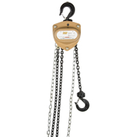 Heavy-Duty Gold Series Chain Hoist, 10' Lift, 2000 lbs. (1 tons) Capacity, Alloy Steel Chain Action Paper