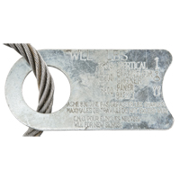 &eacute;lingue de levage &agrave; c&acirc;ble m&eacute;tallique - deux boucles Action Paper