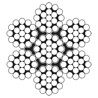 C&acirc;ble m&eacute;tallique, 100' (30,5 m) x 3/32", 1000 lb (0,5 tonne), Galvanis&eacute; Action Paper