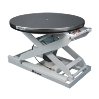 EZ Loader&reg; E Self-Levelling Pallet Positioner - Stainless Platform, 43" L x 43" W, 4000 lbs. Cap. Action Paper