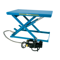 LoProfile Electric-Hydraulic Scissor Lift Table, Steel, 32-1/2" L x 23-1/2" W, 550 lbs. Capacity Action Paper