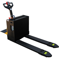 Fully Powered Electric Pallet Truck With  Stand-On Platform, 4500 lbs. Cap., 48" L x 30.25" W Action Paper
