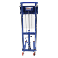 Hefti-Lift Load Stacker, Foot Pump Operated, 1500 lbs. Capacity, 63" Max Lift Action Paper