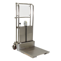 Hefti-Lift Load Stacker, Foot Pump Operated, 450 lbs. Capacity, 45-5/8" Max Lift Action Paper