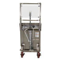 Hefti-Lift Load Stacker, Foot Pump Operated, 450 lbs. Capacity, 45-5/8" Max Lift Action Paper