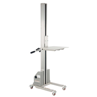 Quick Lift Stacker, Electric Operated, 125 lbs. Capacity, 72" Max Lift Action Paper