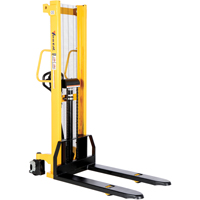 Gerbeur hydraulique manuel, Fonctionnement Pompe manuelle, Capacit&eacute; 2000 lb, Lev&eacute;e max 63" Action Paper