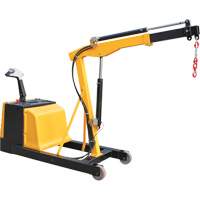 Electric Powered Floor Crane, 8.8' Lift, 1500 lbs. (0.75 tons), 44-1/4" Arm, 62-1/4" H LW306 | Action Paper