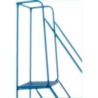 CSA-Certified Rolling Step Ladder with Locking Step, 8 Steps, 30" Step Width, 72" Platform Height, Steel Action Paper