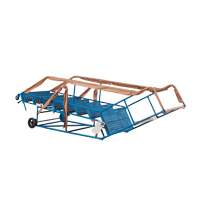 CSA-Certified Rolling Step Ladder with Locking Step, 8 Steps, 30" Step Width, 72" Platform Height, Steel Action Paper