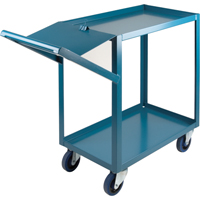 Order Picking Carts, 36" H x 18" W x 46" D, 2 Shelves, 1200 lbs. Capacity Action Paper