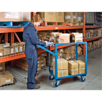 Order Picking Carts, 36" H x 18" W x 46" D, 2 Shelves, 1200 lbs. Capacity Action Paper