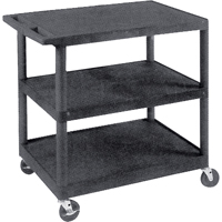 Chariot utilitaire, 3 tiers, 18" x 34" x 24", Capacit&eacute; 400 lb Action Paper