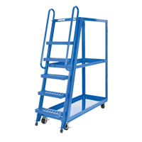 Stock Picking Cart, Steel, 21-7/8" W x 56-1/8" D, 3 Shelves, 1000 lbs. Capacity Action Paper