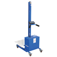 Quick Lift Platform Stacker, Electric Operated, 175 lbs. Capacity, 57" Max Lift Action Paper