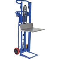 Hydra Lift Platform Stacker, Foot Pump Operated, 750 lbs. Capacity, 52" Max Lift Action Paper