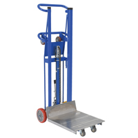 Hydra Lift Platform Stacker, Foot Pump Operated, 750 lbs. Capacity, 52" Max Lift Action Paper