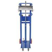 Hydra Lift Platform Stacker, Foot Pump Operated, 750 lbs. Capacity, 52" Max Lift Action Paper