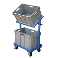 Stock Cart, Steel, 30-11/16" W x 19-1/4" D, 2 Shelves, 200 lbs. Capacity Action Paper